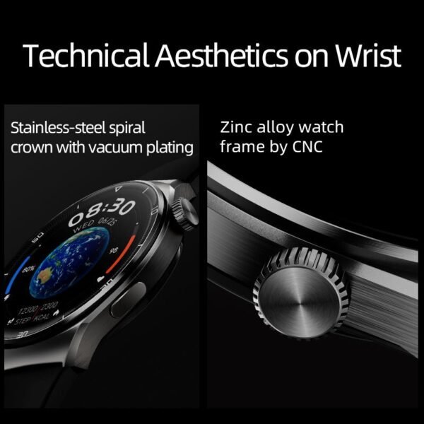 QCY GT2 Smart Watch With 1.43 AMOLED Display, Zinc Alloy Watch Frame Black - Image 4