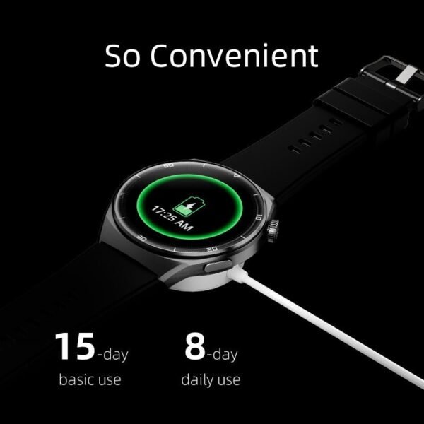 QCY GT2 Smart Watch With 1.43 AMOLED Display, Zinc Alloy Watch Frame Black - Image 7