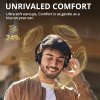 Tronsmart Q20S Hybrid Active Noise Cancelling Over Ear Headphones with Mic, Hi-Res Audio, 60H Playtime, Deep Bass Custom EQ via App, Comfort Fit, for Travel Home Office - Black - Image 2