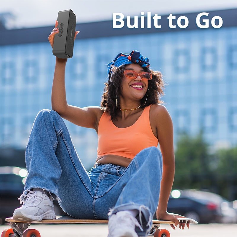 Tronsmart T2 Mini 2023 with Bluetooth 5.3 Portable Outdoor Speaker with IPX7 Waterproof, 24H Playtime, Micro SD - Black - Image 2