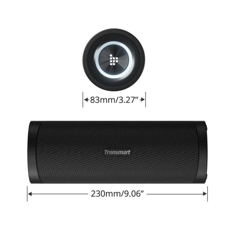 Tronsmart T6 Pro 45W Portable Speaker Bluetooth 5.0 Built-in Power Bank IPX6 Waterproof Type-C 24 Hours Playtime - Black - Image 3